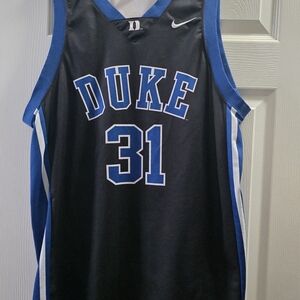 Nike Duke Black and Blue Basketball Jersey - #31